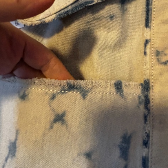 Zara tie dye acid wash denim maxi tote bag NWT - Picture 4 of 11